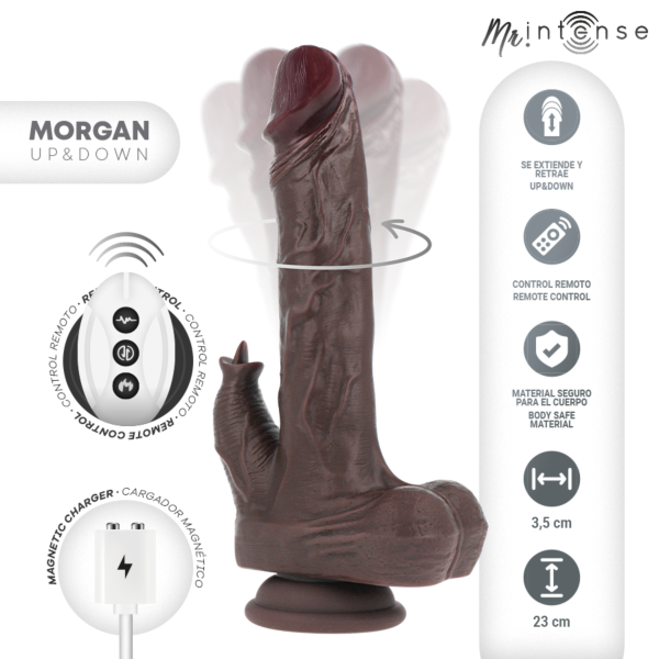Realistische vibrator Mr. Intense Morgan met afstandsbediening