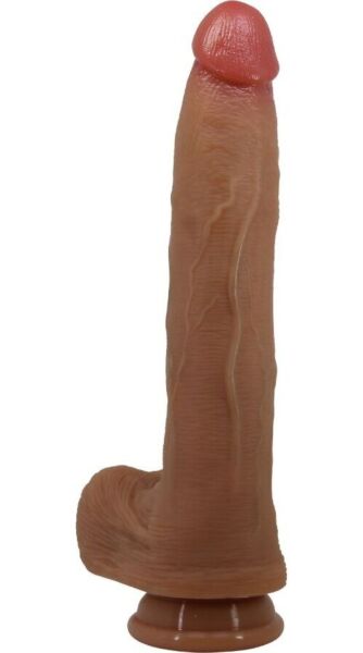 Realistische dildo Pretty Love BW-008131-1 van siliconen, met testikels en zuignap aan de basis