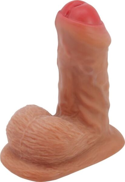 Realistische dildo Pretty Love BW-008136N met zuignap en testikels aan de basis