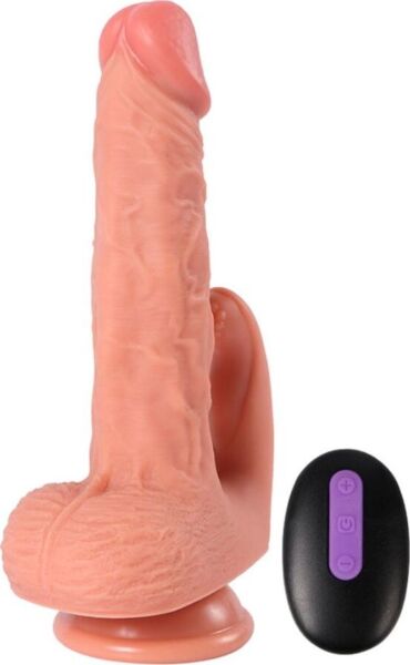 Realistische vibrator SHEQU Hayden 16 cm met clitorisstimulator
