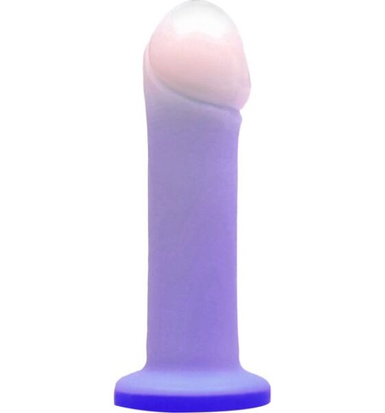 Dildo Tantus Duchess Twilight van silicone met dubbele dichtheid, met zuignap onderaan