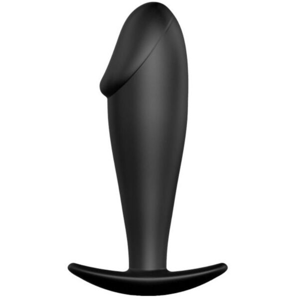 Buttplug Pretty Love BI-040040N van zwarte silicone met penisvorm
