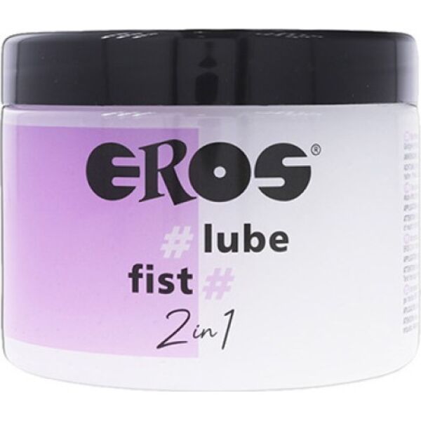 Bus hybride glijmiddel Eros 2 en 1 Lube Fist van 500 ml