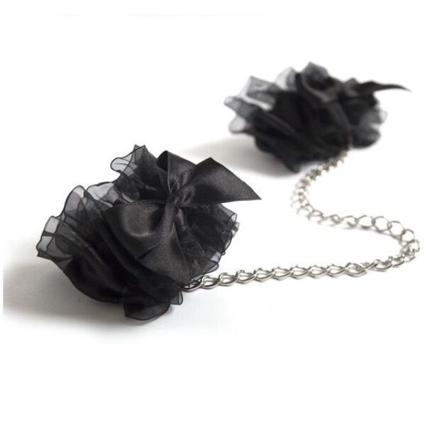 Handboeien Bijoux Indiscrets Frou Frou van organza en satijn