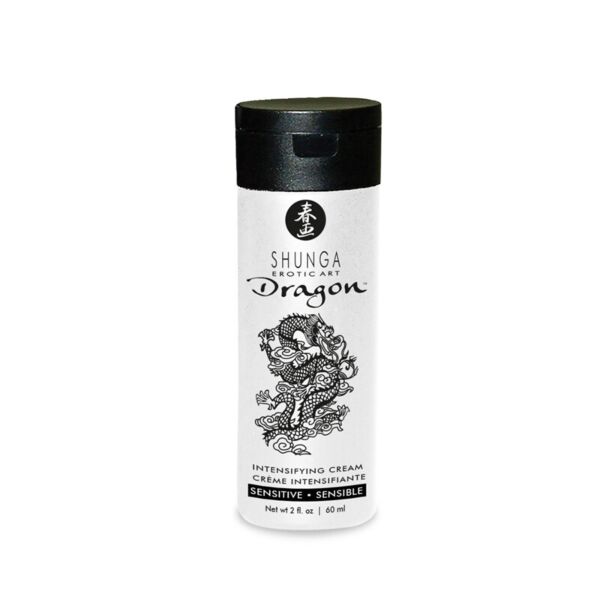 Shunga Dragon Sensitive stimulatiecrème in verpakking van 60 ml