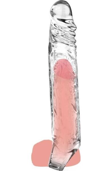 Penis sleeve Get Real Extension Sleeve XL van ToyJoy, transparant, 22,5 cm