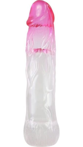 Penis sleeve Pretty Love Neron, met eikelvormige top en geribbeld lijf