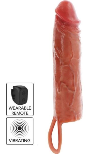 Vibrerende penissleeve Get Real Hydrated Skin, in de uitvoeringen van 16 en 20 cm