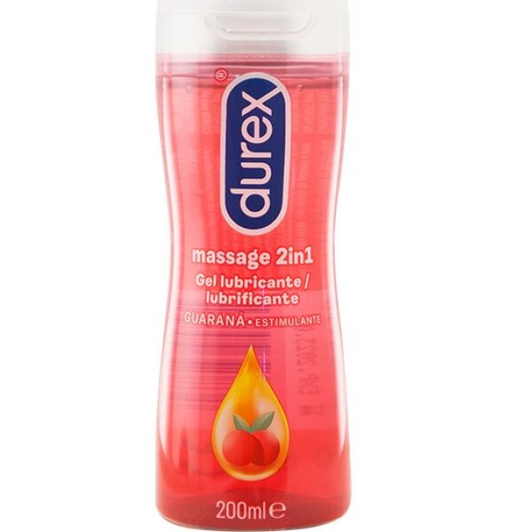 Flacon Durex Massage Guaraná massagegel en glijmiddel van 200 ml