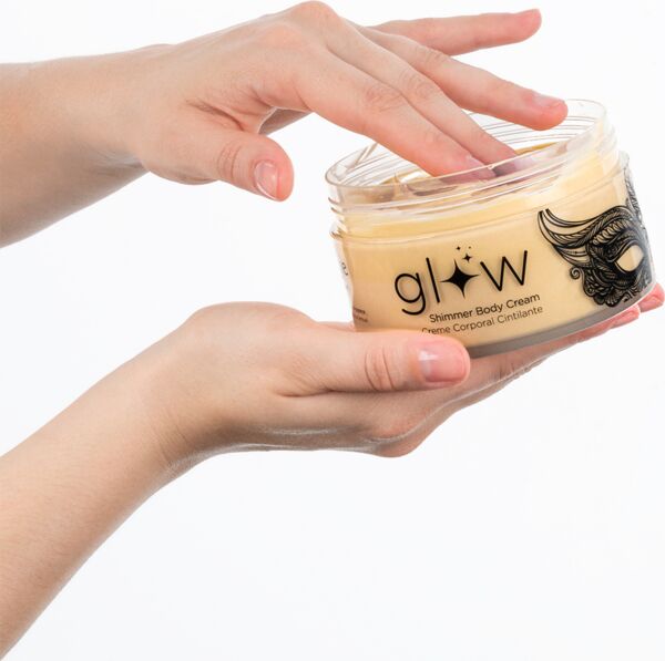 Pot met Orgie Glow Shimmer Body Cream lichaamscrème van 250 ml