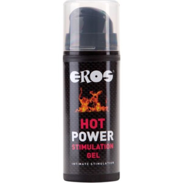 Stimulerende gel Eros Hot Power 30 ml in het flesje met pompdispenser