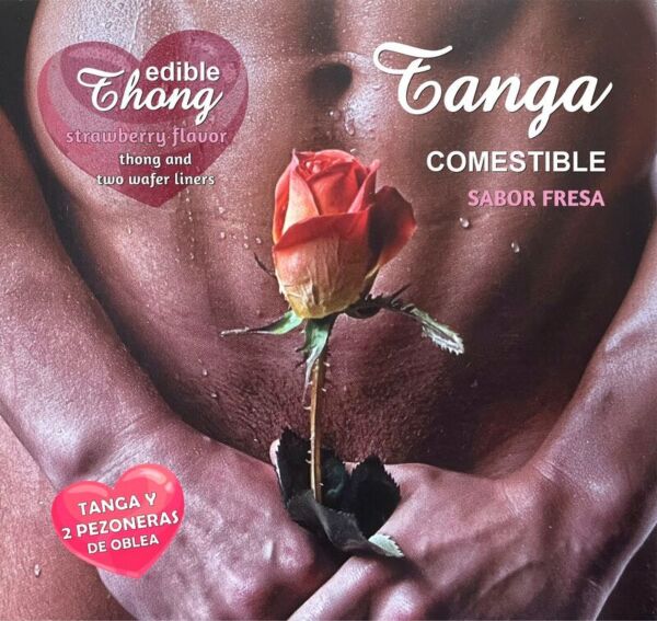 Hotflowers wafelstring en 2 tepelstickers voor hem