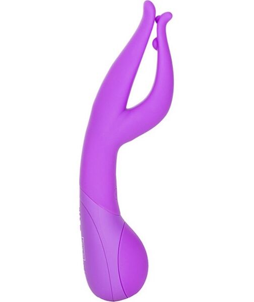 Lila Calexotics Impress Dual Kiss rabbit vibrator met clitorisstimulator