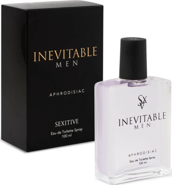 Glazen flacon van het parfum SEXITIVE Inevitable Men 100 ml met verstuiver