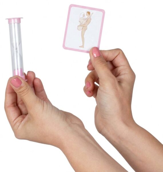 Spel voor koppels Secret Play Memory Play, met kaarten en zandloper