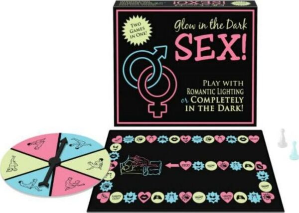 Erotisch bordspel Kheper Games Glow in the Dark Sex! met doos