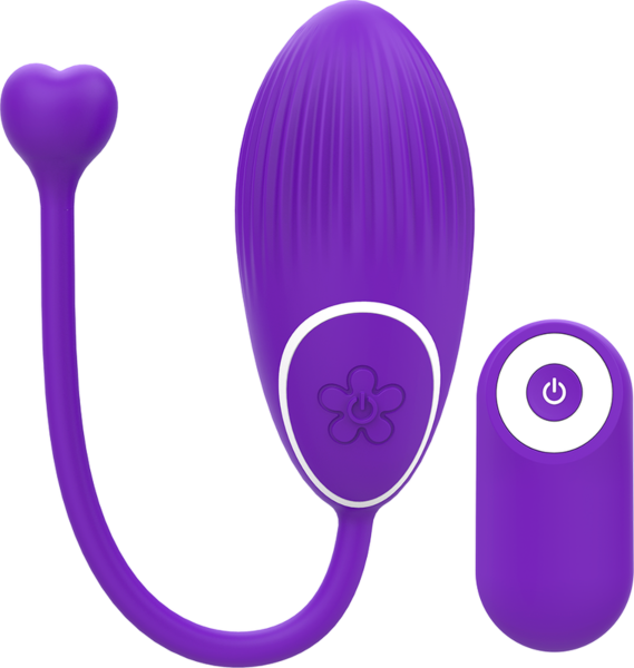 Lila-witte Galatea Otto vibrator met afstandsbediening