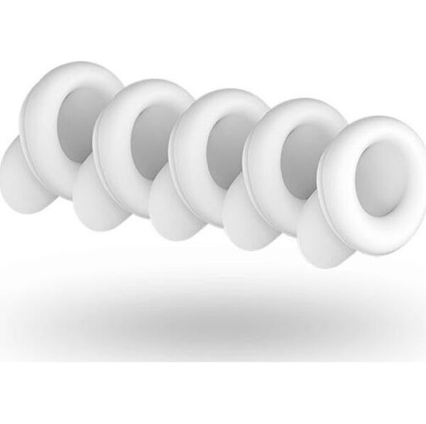 Set van vijf witte siliconen opzetstukken voor de Satisfyer Number Two