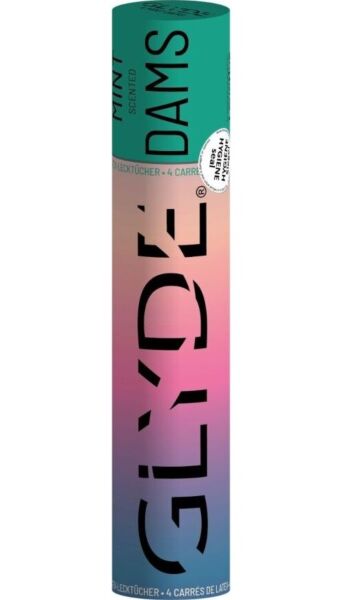 Verpakking latex dental dams Sheer Glyde Dams voor orale seks