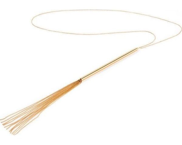 Ketting-zweep van gouden metalen kettingen, Magnifique Necklace Whip van Bijoux Indiscrets