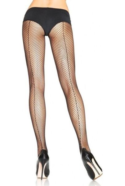 Leg Avenue Callie visnetpanty in zwart, met naad aan de achterkant