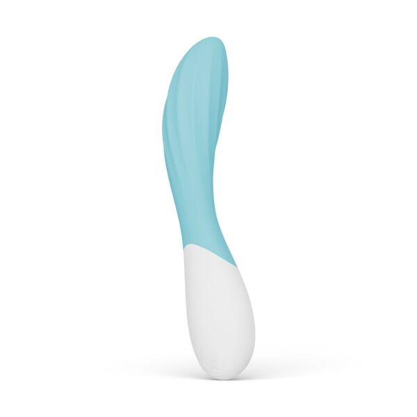 G-spot vibrator LELO Mona Twist, met gebogen vorm en spiraalribbels