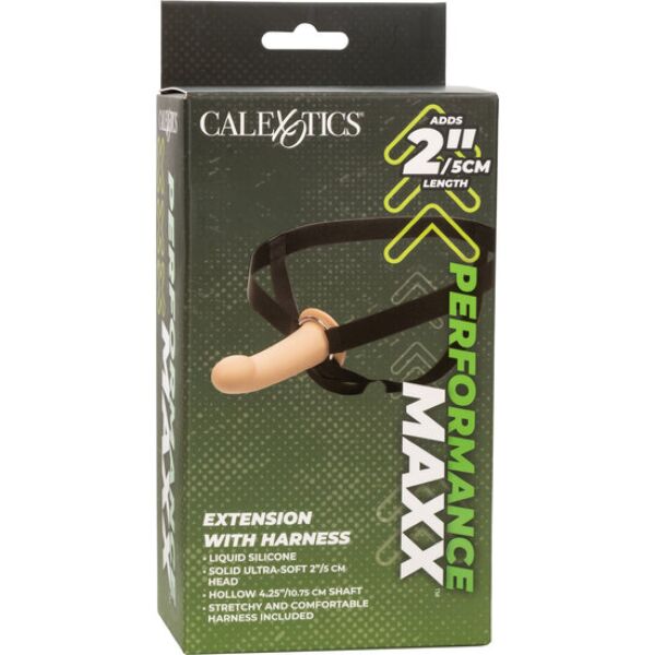 CalExotics Performance Maxx penisverlenger met bijbehorend harnas