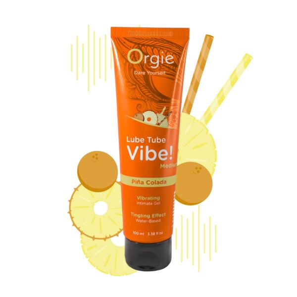 Tube van 100 ml van het glijmiddel Orgie Lube Tube Vibe Piña Colada
