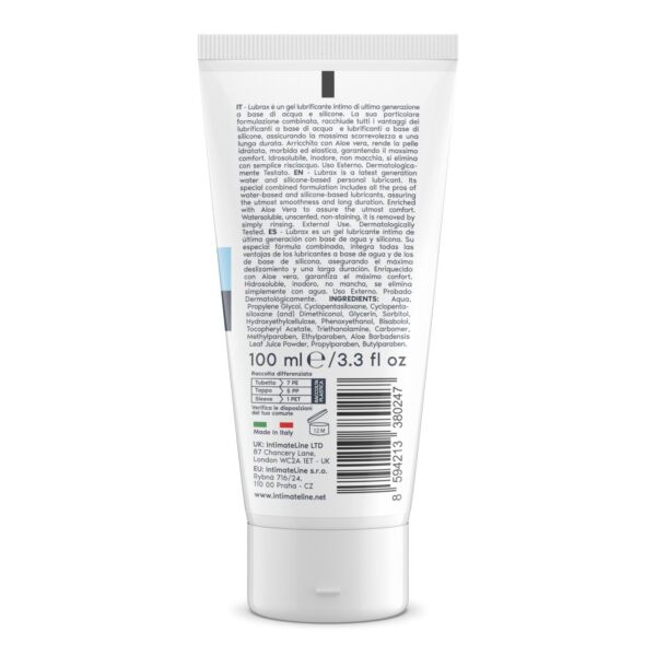 Hybride anaal glijmiddel IntimateLine Lubrax 100 ml