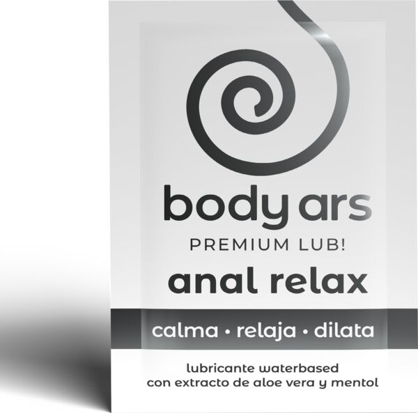 Doosje met 20 monodosis sachets van het anale glijmiddel Body Ars Anal Relax