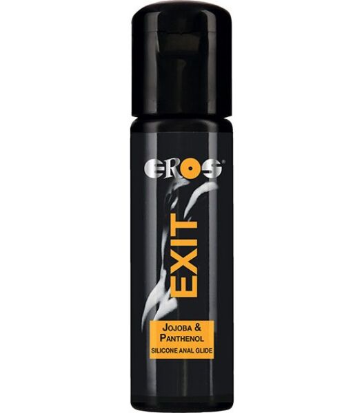 Flacon van 100 ml van het anale glijmiddel op siliconenbasis Eros Exit Anal met jojoba en panthenol