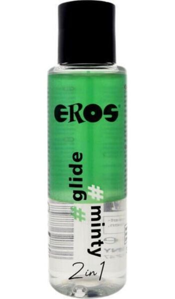 Flacon van 100 ml van het glijmiddel EROS 2 in 1 Glide Minty