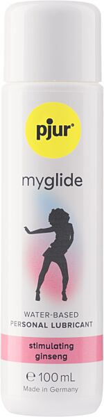 Flacon van het glijmiddel op waterbasis Pjur Myglide