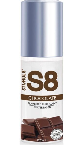 Glijmiddel met smaak Stimul8 S8 chocolade, op waterbasis