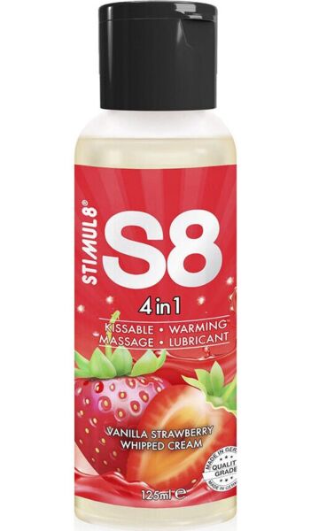 Verpakking van het glijmiddel Stimul8 S8 Dessert Lube, 125 ml