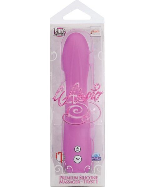 Roze CalExotics Tryst 1 massagestaaf uit de L'Amour-collectie