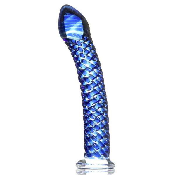 Glazen dildo Pipedream Icicles N. 29 van geblazen glas