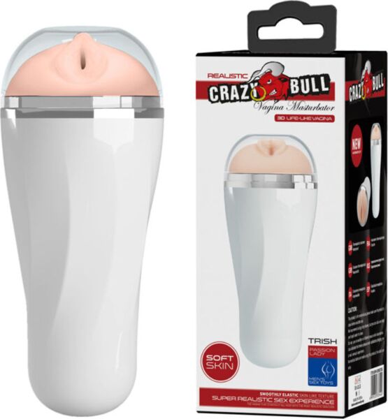 Crazy Bull Trish masturbator met realistische vaginale opening en behuizing met parelmoeren afwerking