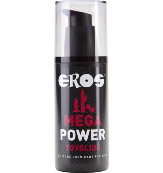 Flacon met pompje van het glijmiddel op siliconenbasis Eros Mega Power Toyglide 125 ml