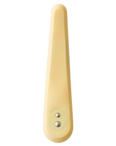 Flexibele, gebogen vibrator Iroha Mikazuki van TENGA naast het oplaaddoosje