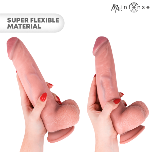 Realistische dildo Mr. Intense Neeson van 27 cm met zuignap en aangesloten testikels