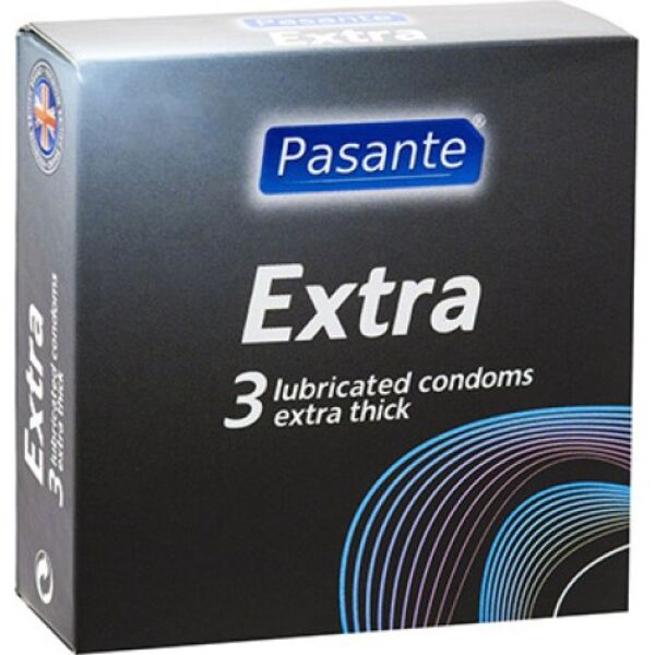 Doosje met 3 Pasante Extra Safe condooms