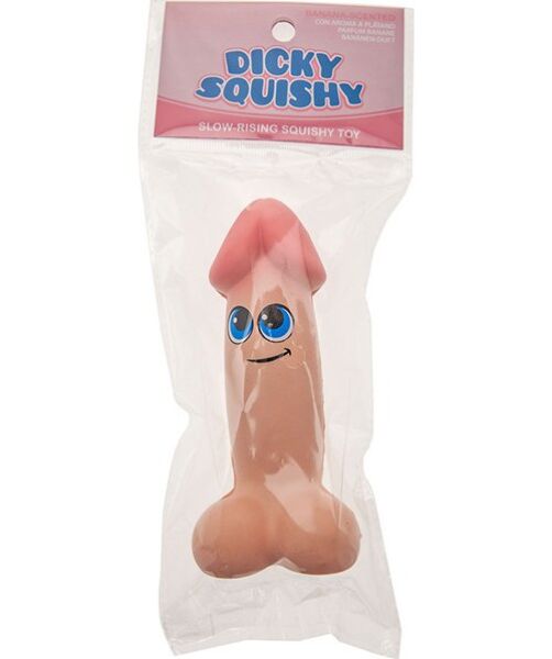 Antistress speeltje Kheper Games Dicky Squishy, zacht speeltje in de vorm van een penis in huidskleur