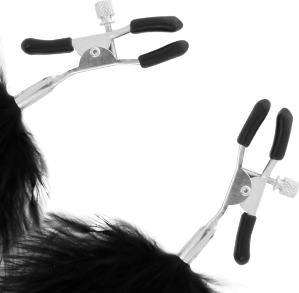 Tepelklemmen Darkness Sensations met pompons