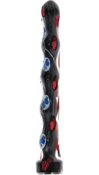 Buttplug All Black AB69 Hoser, 32 cm lang en met wisselende breedte