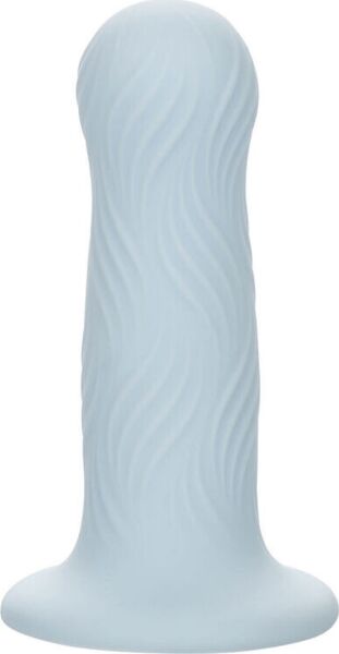 Blauwe buttplug CalExotics Wave Rider Foam van siliconen met golftextuur en zuignapbasis