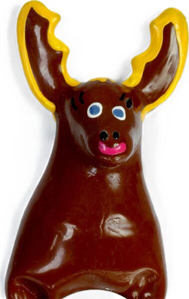 Handgeschilderde fopcondoom Condomerie Cervo XL, decoratieve grappige condoom