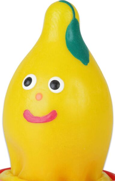 Decoratieve condoom Condomerie Lemon, met de hand beschilderd