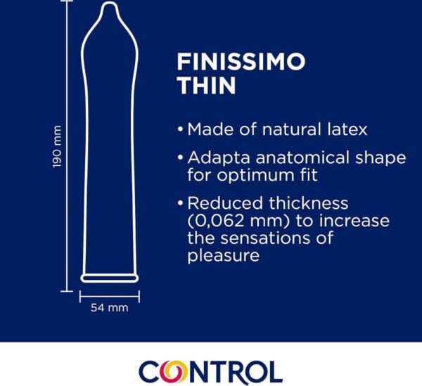 Doos met 144 Control Finissimo Senso condooms