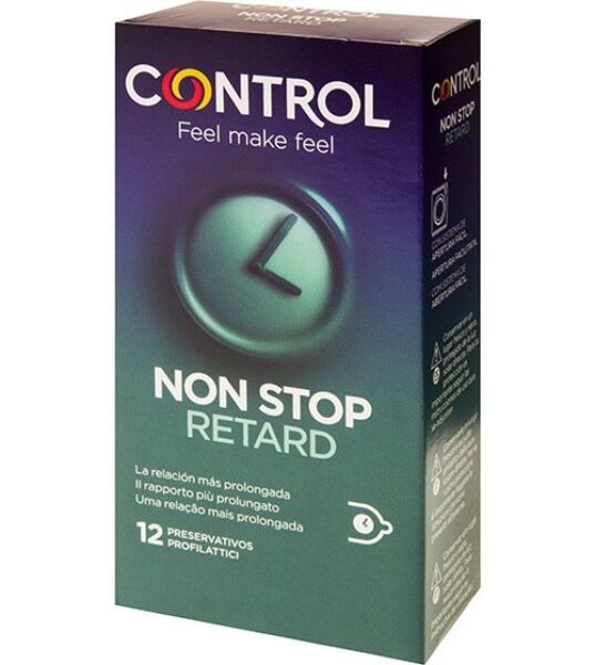 Doos vertragende condooms Control Non Stop Retard, 12 stuks